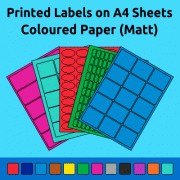 Coloured Paper (Matt) - Permanent  
