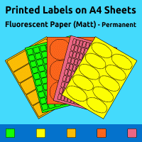 Fluorescent Paper (Matt) - Permanent  