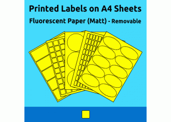Fluorescent Paper (Matt)  - Removable