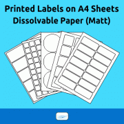 Dissolvable Paper (Matt) - Easy to remove 