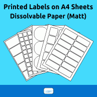 Dissolvable Paper (Matt) - Easy to remove 