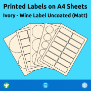 Ivory - Wine Label Uncoated (Matt) - Permanent 