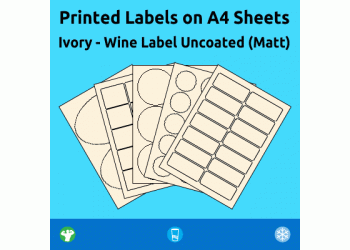 Ivory - Wine Label Uncoated (Matt) - Permanent