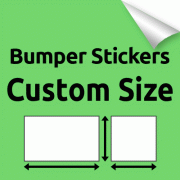 Bumper Stickers Custom Size (Rectangles and Squares) 