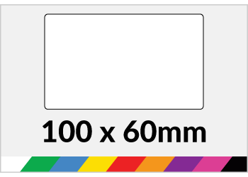 100x60mm Printed Paper or Synthetic Labels