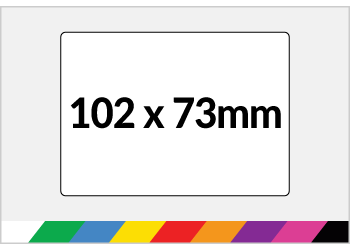 102x73mm Printed Paper or Synthetic Labels