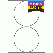 124mm dia Circle - Custom Printed Labels 