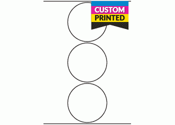 90mm dia Circle - Custom Printed Labels