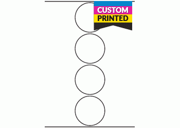 70mm dia Circle - Custom Printed Labels