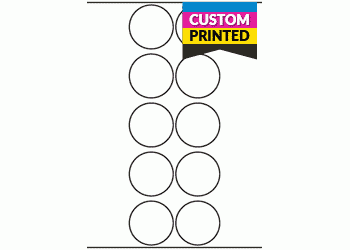 50mm dia Circle - Custom Printed Labels