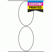 90mm x 148mm Oval - Custom Printed Labels 