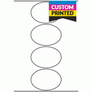 100mm x 70mm Oval - Custom Printed Labels 