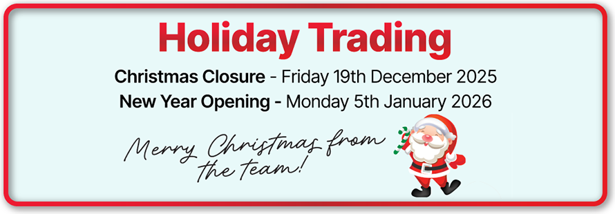 Merry Christmas! We're closed from Friday 19th December 2025 to Monday 5th January 2026