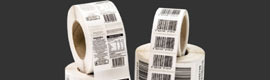 Rolls of labels printed with consecutive numbers or barcodes